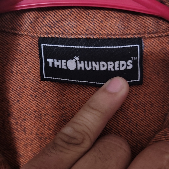 The Hundreds Long Sleeve Botton Up Shirt Blue Size XL - Picture 5 of 10